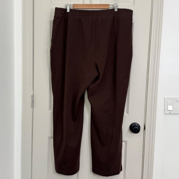 Old Navy Active Dynamic Fleece Sweatpants Womens XXL Brown High Rise Wide Leg - Picture 2 of 12